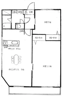 メゾン神和C棟【3階】の間取り