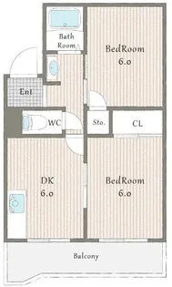 昭郷ツインハイツ【1階】の間取り