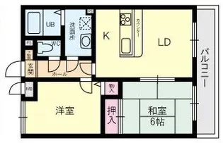 トーカンマンション須磨月見山【3階】の間取り