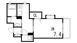 ネージュ芦屋川【1階】の間取り