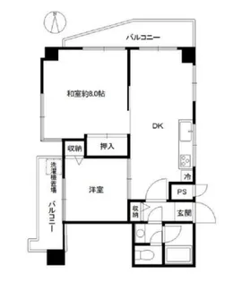 コスモ深江北町【2階】の間取り