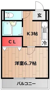 エントピアくるみⅡ【3階】の間取り