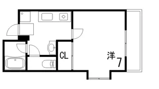 ハイツローズマリー【1階】の間取り