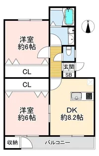 ときわ塩屋レクラン【2階】の間取り