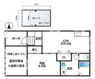サンマリン王居殿【1階号室】の間取り
