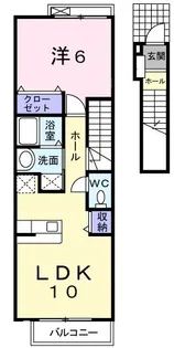 メゾンメール五色山【2階】の間取り