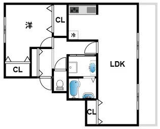 メイピース芦屋【5階】の間取り