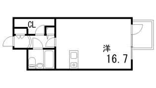 ホープ芦屋【2階】の間取り