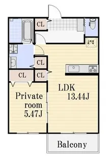 メリヤス城が山【2階】の間取り