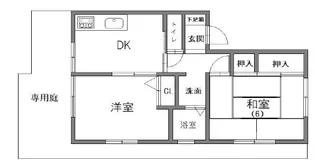 ヒルサイド御影【1階】の間取り