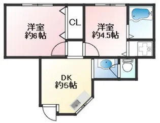 ラムール東垂水【3階】の間取り
