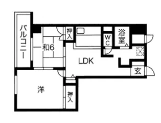 グリシーヌ静徳【3階】の間取り