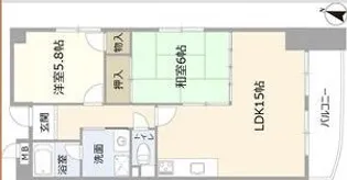 カーサコモド芦屋【2階】の間取り