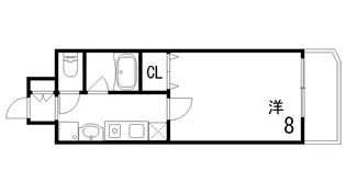 シャインビュー六甲【9階】の間取り
