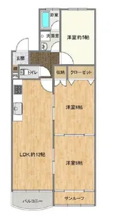 ブルーハイツ塩屋【1階】の間取り