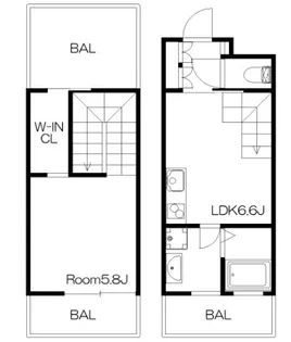 LEGALAND甲南山手【4階】の間取り