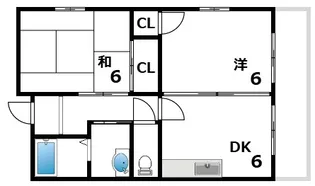 住吉川ガーデンハイツ【301号室】の間取り