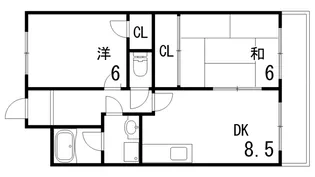 モンテメール六甲【2階】の間取り