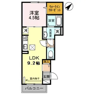 プティトフェルム【1階】の間取り