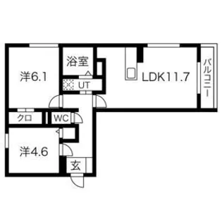Villa le Euphoria AKASHI・OKUBOCHO【1階】の間取り