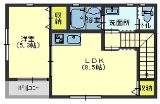 Kパラッツォ西舞子【202号室】の間取り