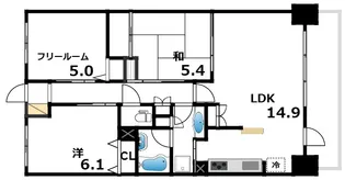 グレイスビュー六甲山手【11階】の間取り