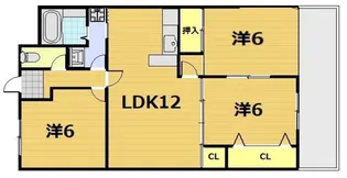 ハイムアゼーリア【7階】の間取り