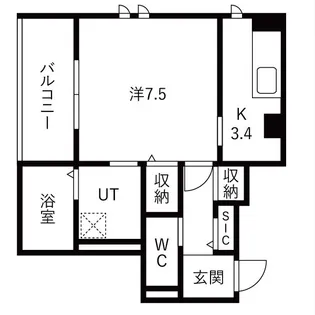 (仮称) 西新町PJ【302号室】の間取り