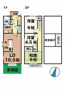 タウンハウス伊川谷の間取り