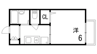 メゾンルナ【1階】の間取り