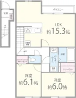 アルシオネ【2階】の間取り