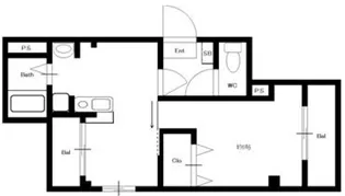 サニーパレス清水が丘【2階】の間取り