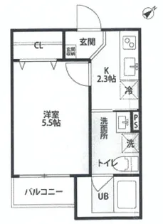 ヘリオス西舞子【2階】の間取り