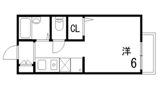 甲南ハイツ【1階】の間取り