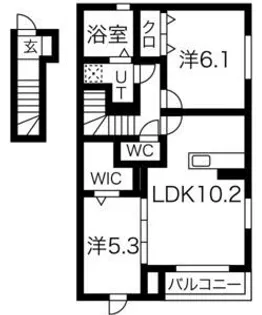 フェーブ千代が丘【2階】の間取り