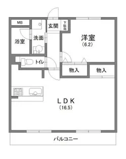 フォーラムノリタケ2番館【1階】の間取り