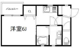 COLABO住吉駅前NORTH【3階】の間取り