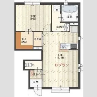 アルヴィータ【1階】の間取り