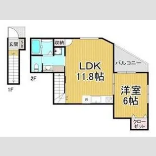 シェリル神戸岡本【2階】の間取り