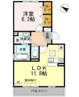 グランソレイユ南多聞台【1階】の間取り