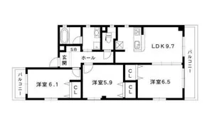 メゾン・ジョワイユ【3階】の間取り