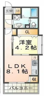 スカイ・シーフロント塩屋【5階】の間取り