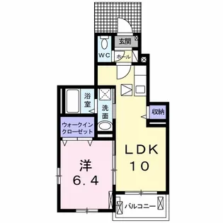 アミエーラ【102号室】の間取り