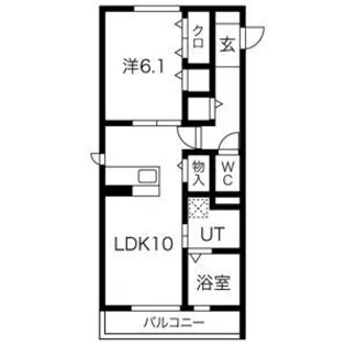 セジュール福田【3階】の間取り