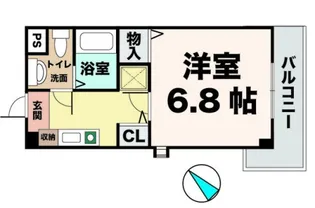 ユースパレス佐野【206号室】の間取り