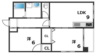 リノスタイル西明石【4階】の間取り
