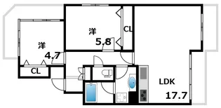 アリストコート芦屋大原【302号室】の間取り