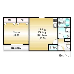 ジーメゾン明石魚住2【202号室】の間取り