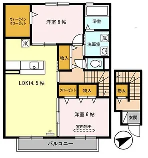 フローラルコート【2階】の間取り
