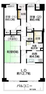 グランディアミ・アモーレ桃山台【2階】の間取り